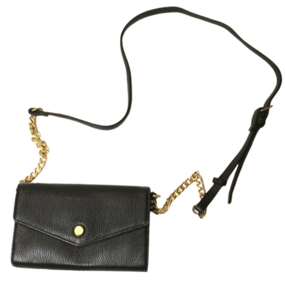 3/$30 STELLA & MAX LEATHER WALLET CROSS BODY CHAIN SMARTPHONE PURSE